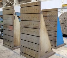 96" x 48.25", T-slotted angle plate, 51.75" depth (3 available)