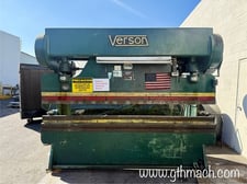 65 Ton, Verson, Mechanical Press Brake, 10' overall, 102" between housing, 3" stroke, 12" Shut Height, 8"