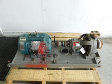 Flowserve Durco #MK3-Lo-Flo, Chemical Process Pump, 1K1.5X1LF-82, 7.5 HP, 460 V., 2007, Used