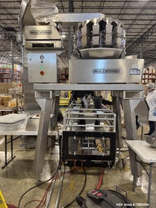 Multipond #MP-14-1000-400-H-UL, Radial Combination Net Weigh Scale, 14-Head, 200 WPM, 480 V., 1L buckets