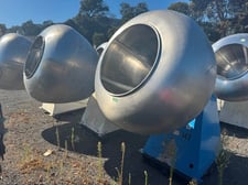 48" Sainless Steel coating pan, teflon baffles (2 available)