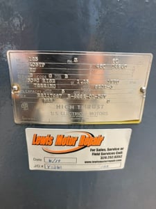 125 HP 1800 RPM U.S. Motors, Frame 405TP, VHS, vertical hollow shaft, vertical hollow shaft, 460 Volts