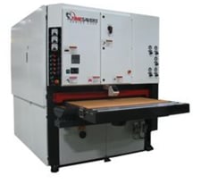 43" Timesavers #2321-04-33, Orbital Sander, 2-Head, 5-20 FPM, 2450 CFM, 33-38" passline, 5" thick, unused