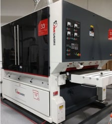 52" x 6" Timesavers #3341-23-2001, Planer Sander, 4-Head, 15-45 FPM, 32-38" passline, 5765 CFM, unused'