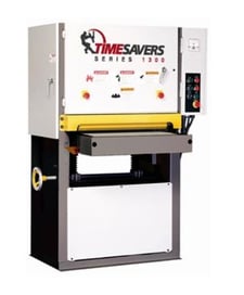 25" Timesavers #1321-12-01, Widebelt, 2-Head, 5" 20-40 FPM, 33-38" passline, 1360 CFM, unused