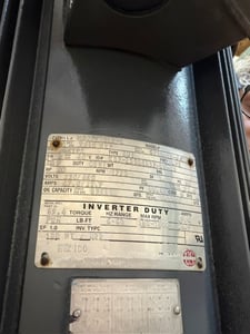 20 HP 1800 RPM Usem/nidec, Frame 256TPA-16.5", VHS, vertical hollow shaft, vertical hollow shaft, 230/460