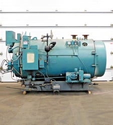 Cleaver-Brooks #CB-200-50, packaged hot water boiler, Natural gas, 50 HP, 60 psi