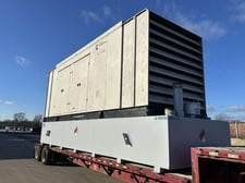 750 KW Cummins #GST30-G5 NR2 diesel generator, sound attenuated enclosure, 120/208 Volts, 792 hours, 2007