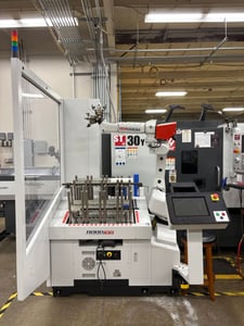 Robojob, TA-200I-12, Cobot, 26 lb payload, 7.9" max diameter, Dual Gripper System, Laser Safety Scanner, 2021