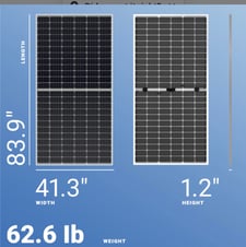 Solar Set Canadian Solar #CS3W-440MB-AG, 440 W BiFacial