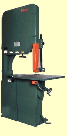 36" Northfield, Vert Band Saw, 30" x 36" table, 36" diameter x 2" wheel, new