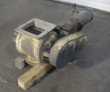 Shick, rotary airlock, Stainless steel, 3/4 HP, chain guard, 8" x 7.5" opening top square flange