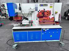 6" x 6" x 1/3" Fabmaster #IWNC-110SD, CNC hydraulic ironworker, 110 ton, dual foot pedals, 2011