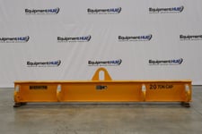 40000 lb. Harrington #HBSL-20-12, basket sling lifting beam, 12' outside spread, 25" headroon, 4" hook