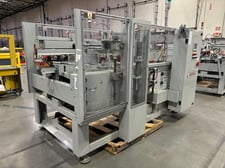 Marq #HPE-220, case erector bottom sealer, heavy duty 24/7 operation, L to R product flow, 2016