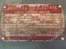 40 HP 1800 RPM General Electric, Frame 328APY, Drip-Proof Ball Bearing, 250 VA, 250 VF