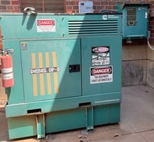 15 KW Onan #DKAC-5765445, diesel generator set, 120/240 Volts, 3-phase, 337 hours, 1800 RPM, enclosure w/