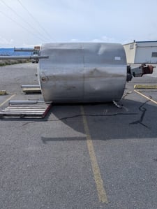 2250 gallon Stainless steel tank, Lightin agitated, cone bottom, 80" x 96"