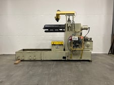 36" x 60" Coil reel, coil car & cut off machine, Dallas, 10000 lb. load limit, air brake
