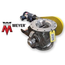 10" x 10" WM. width Meyer & Sons Inc. #10x10-HDX-Round, rotary airlock valve, 1.5 HP, 22 psi, 21 RPM, 15"