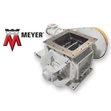 12" x 12" WM. width Meyer & Sons Inc. #12x12-HDX-Square, rotary airlock valve, 1 HP, 18.25" flange-to-flange