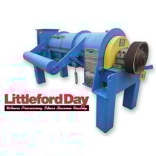 Littleford Day Inc #EK75AB, continuous jacketed plow mixer pug mill, 42 cu.ft.