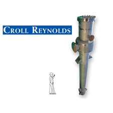 1290.9 sq.ft., Croll-Reynolds #S22, condenser heat exchanger, 279 gpm water flow