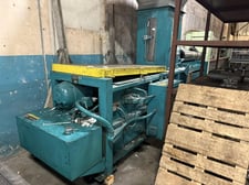 Economy #60AH3, closed door manual tie baler, 20 HP