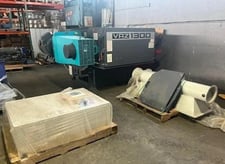 Vecoplan #VAZ-1300-M-FF, single shaft shredder for film & fiber. 150 HP, never used, 2020