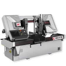 16.9" x 16.9", Bescutter #B-43II, Horizontal Bandsaw, 1.61" x 202.75" x 0.05" blade, variable speed, chip