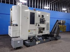 Kitamura MyCenter #HX300i, CNC horizontal machining center, 200/220 V., Fanuc 16i-M Control, chip conveyor