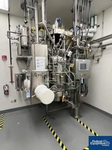 Comber #PF100-SI130431180, Nutsche Filter Dryer, 2.2 sq.ft., Hastelloy C22, 100L, AB PanelView Plus 1000, 5