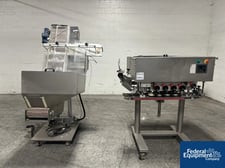 CVC #CVC-1205, Inline Capper, w/ hopper elevator, 220 V., 4.14 bar, 2005