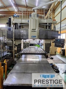 Okuma #MCVA-II 20 x 30 5-Face, 118" X, 78" Y, OSP-P200M CNC, 50 automatic tool changer, Rt. Angle Head, #44246