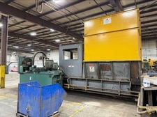 Harris #HRB-918W-BR, 2-ram baler, 45" x 31" x 64" bale size, 74" x 108" top hopper, 100 HP