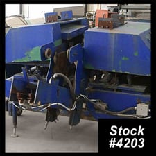 Burrmaster, 3" outside dimension x 120" overall brush deburring machine, 18" brush length, electrical