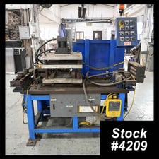 7" Overton Carbide Hydraulic Punch / Stamping Press, 1" stroke, 4-post, Vickers hydraulic power pack