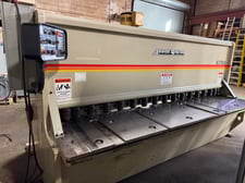 3/8" x 10' Accurshear #637510, hydraulic shear, front operated back gauge, 16 hold downs, 30 HP, 2016