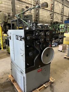 No. W-115A, Torin, spring coiler, .032" - .112" wire diameter, 156" - 2.125" outside dimension, 24-200 SPM