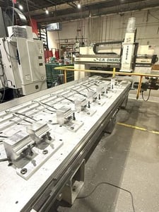 Onsrud #145G12, CNC Router, 145" X, 61" Y, 11" Z, 24000 Rpm, 12 HP, Fanuc, 12 tool, 2151 cut hours, 2018