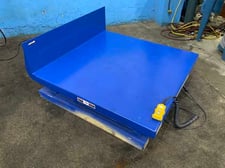 4000 lb. Global Vestil #UNI-4848-4-LBU, electric hydraulic lift & tilt table, 48" x 48" table, 2024