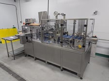 Pack Line #PX6-3, Rotary Cup Fill & Seal Line, 6-up, Stainless Steel, 220 V., 3ph, AB PLC, 2007