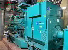 1750 KW Cummins #DQKB-5641334, Standby Diesel Generator, 3 Phase, 2187.5 kVA, 1800 RPM, 347/600 V, 250 hours