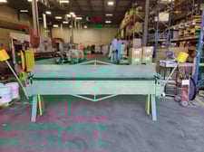 16 gauge x 8' width Whitney Stueck #816, Hand Brake, 1.125" Beam Adjustment, 0.25" min. Reverse Bend, 1.625"