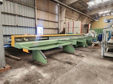 19.68" STB #CAT500, 2-Axes Sawing Centre, 1.18" Blade Bore diameter, 256" max Bar length, 45 deg. Pivot, 6