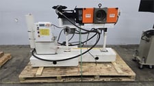 4.5" Extek #HSC-45, screen changer w/ hydraulic power pack, 42" centerline, 2 breaker plates