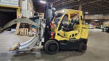 15500 lb. Hyster #S155FT, LPG forklift with 84" Cascade extra paper roll clamp, class IV, 2019