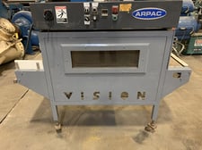 Arpac #VT222248, shrink tunnel, with Teflon mesh belt conveyor, 72" total length, 32 amp, 230 V.