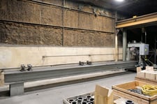 75 Ton, Dake #5-075, Elec-Draulic H frame traveling column hydraulic straighting press, 10" stroke, 2 HP