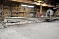 75 Ton, Dake #905076-2, Elec-Draulic H frame traveling column hydraulic straighting press, 10" stroke, 2 HP